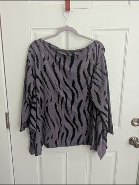 MXM Lagenlook Printed Tunic Top